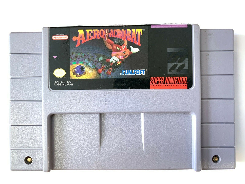 Aero The Acrobat - Fun SNES Super Nintendo Game - Tested - Working - Authentic!