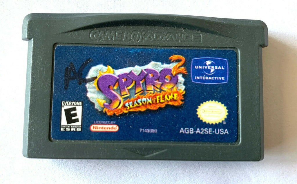 Spyro Season Of Flame - Game Boy Advance - Tested, Working - AUTHENTIC