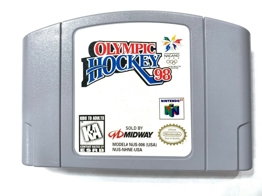 Olympic Hockey 98 NINTENDO 64 N64 Game Tested + Working & Authentic!