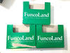 3 Green FuncoLand Super Nintendo SNES Game Cartridge Dust Sleeves