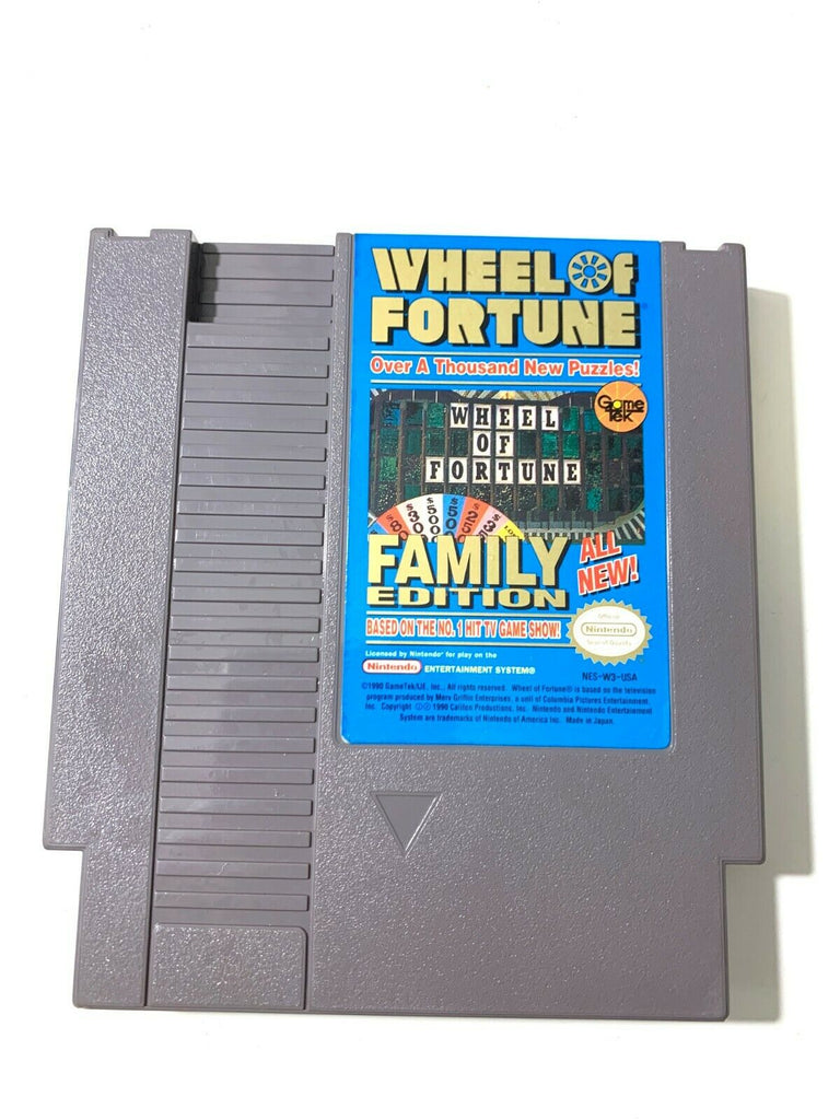 Wheel Of Fortune Family Edition - Original NES Nintendo Game Tested + Working!