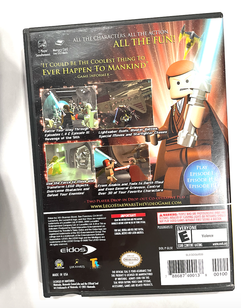 LEGO Star Wars: The Video Game Nintendo Gamecube Game