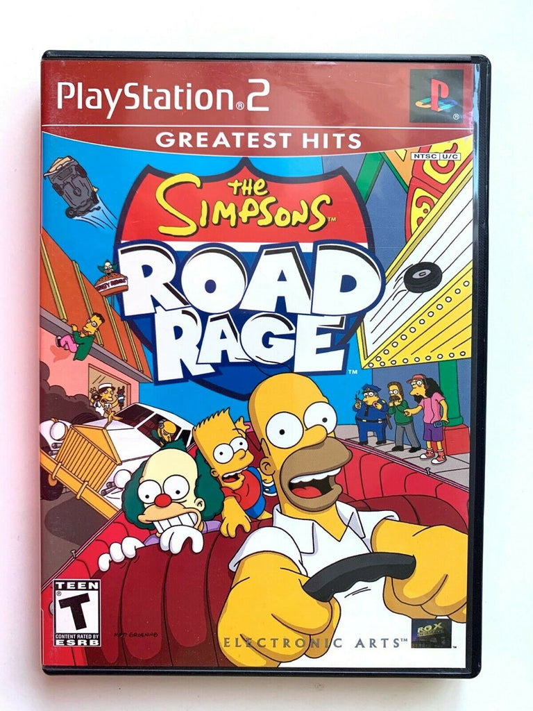 The Simpsons Road Rage Sony Playstation 2 PS2 Game