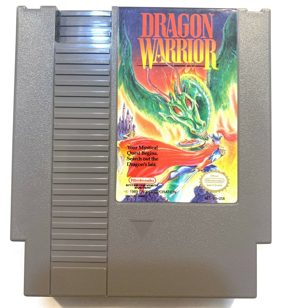 Dragon Warrior NINTENDO NES Game + Dust Sleeve & Manual! Tested + Working!
