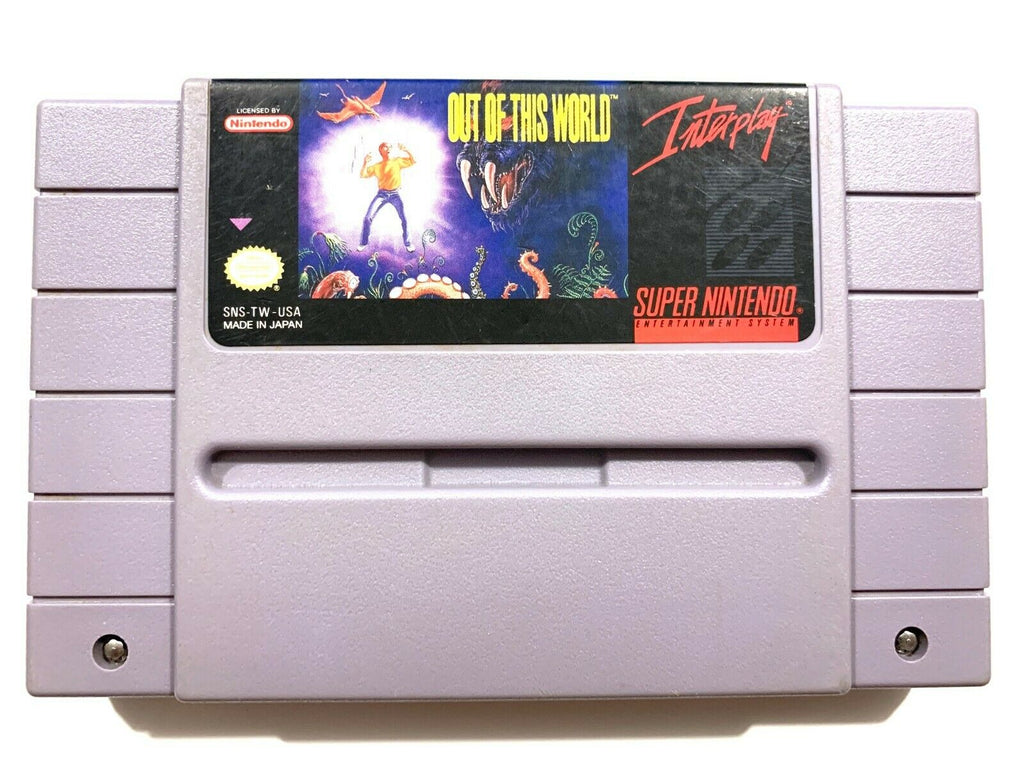 Out of This World SUPER NINTENDO SNES Game Tested + Working & Authentic!