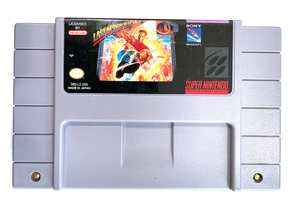 Last Action Hero SUPER NINTENDO SNES GAME Tested ++ Working ++ Authentic!