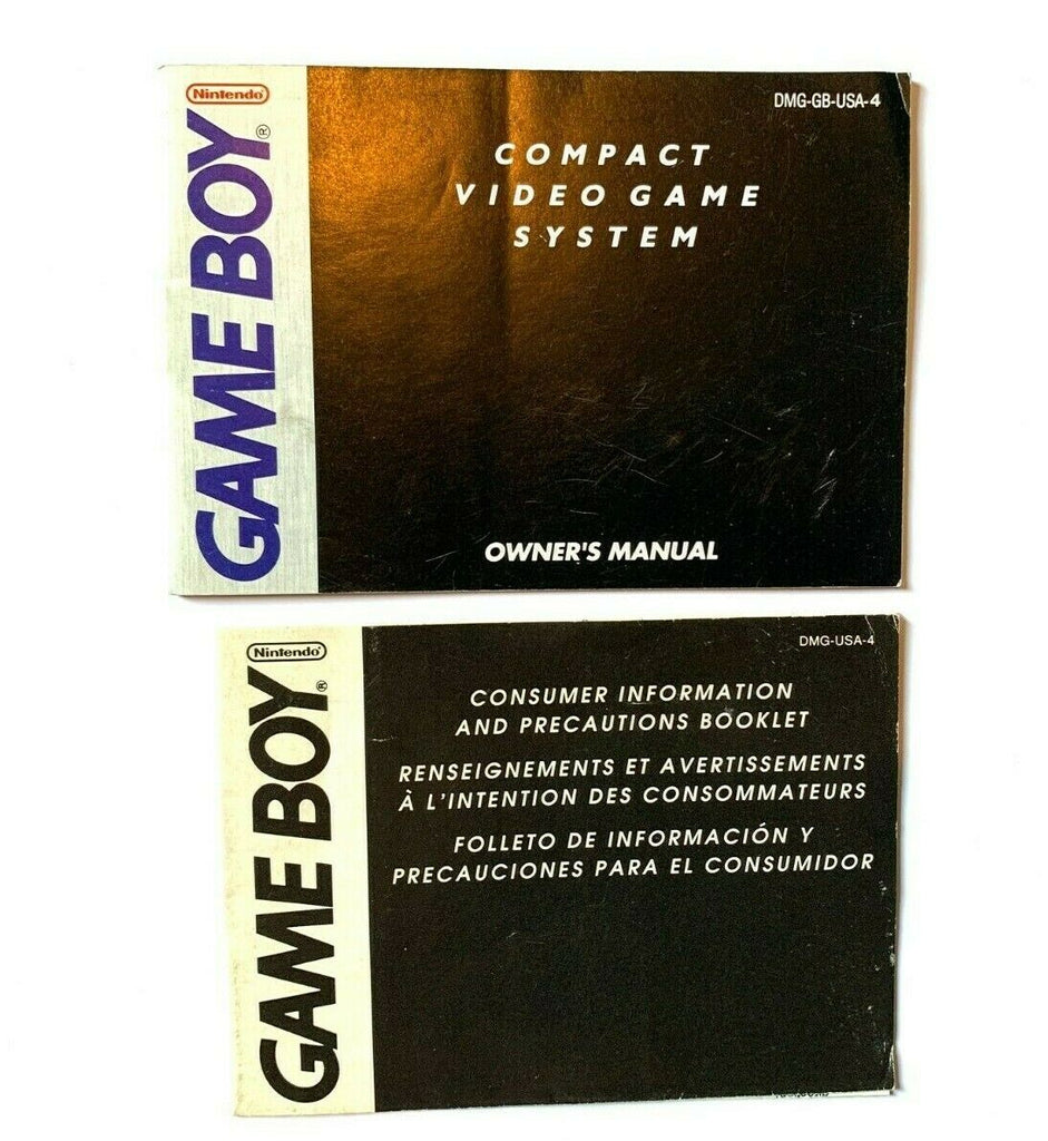 Gameboy Compact Video Game System Owner's Manual Nintendo Game Boy DMG-GB-USA-4