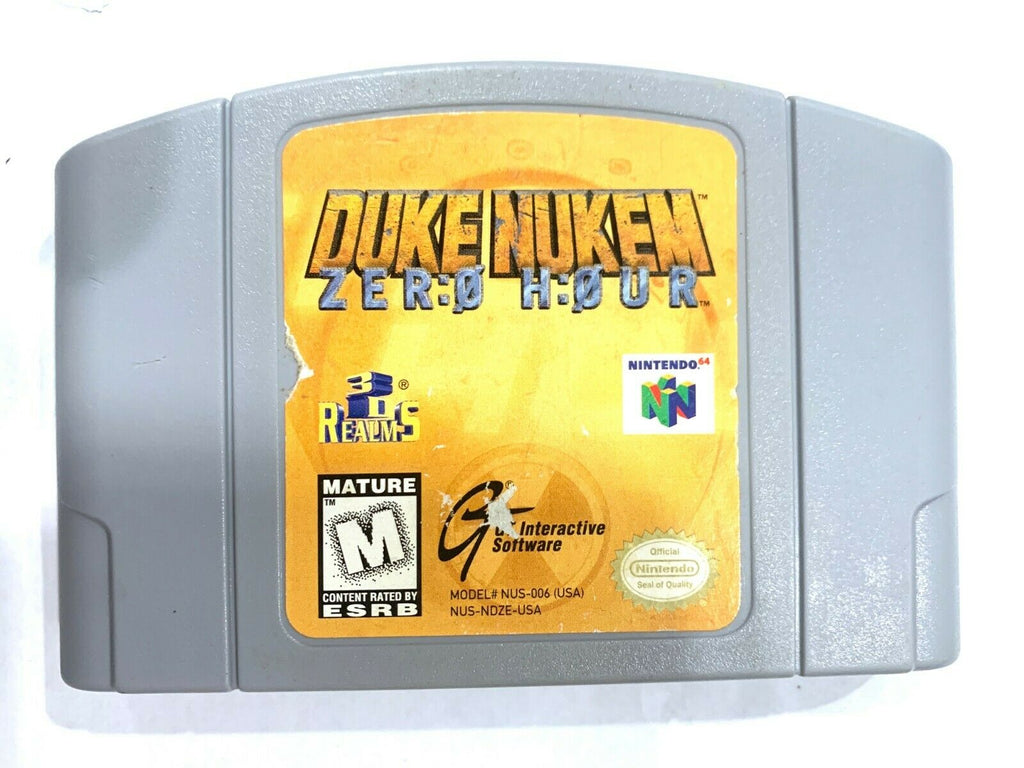 ***Duke Nukem Zero Hour NINTENDO 64 N64 Game Tested + Working & Authentic!