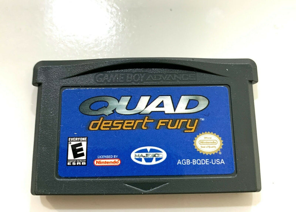 QUAD DESERT FURY NINTENDO GAMEBOY ADVANCE SP GBA GAME Tested, Working!