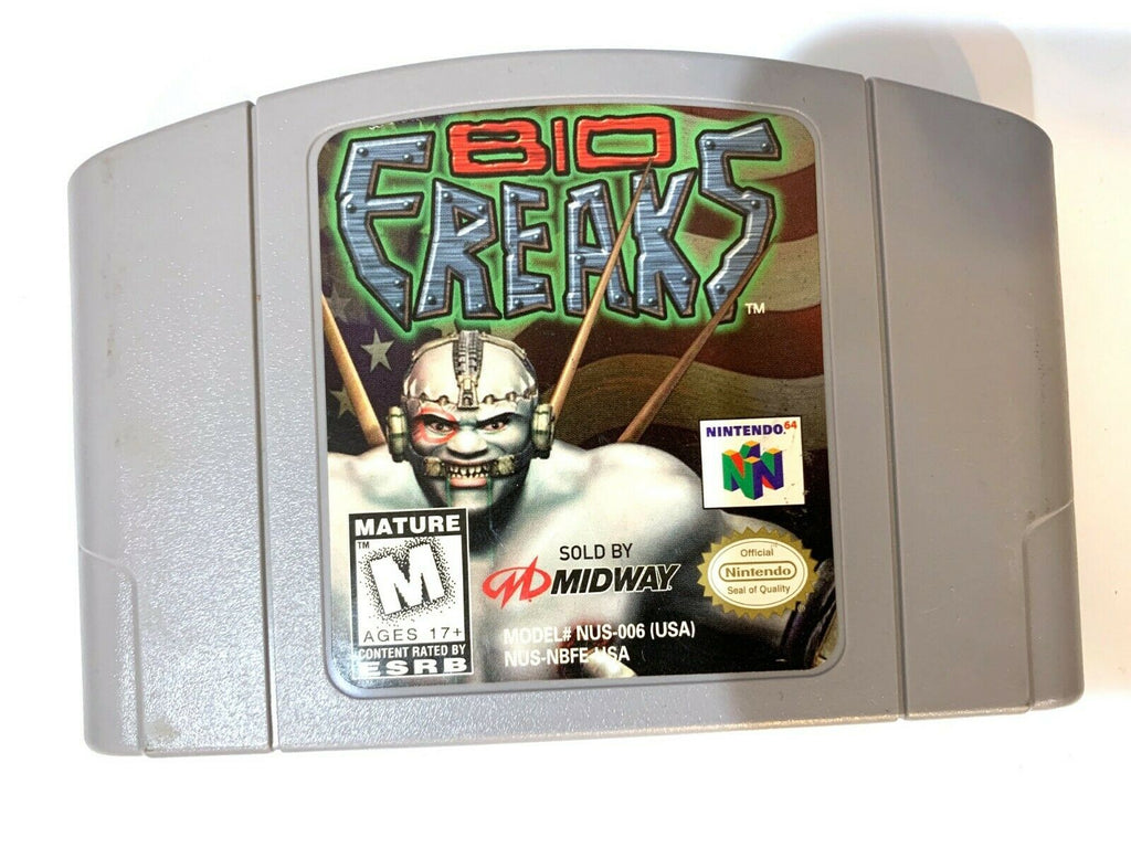 Bio Freaks NINTENDO 64 N64 Game Tested WORKING Authentic!