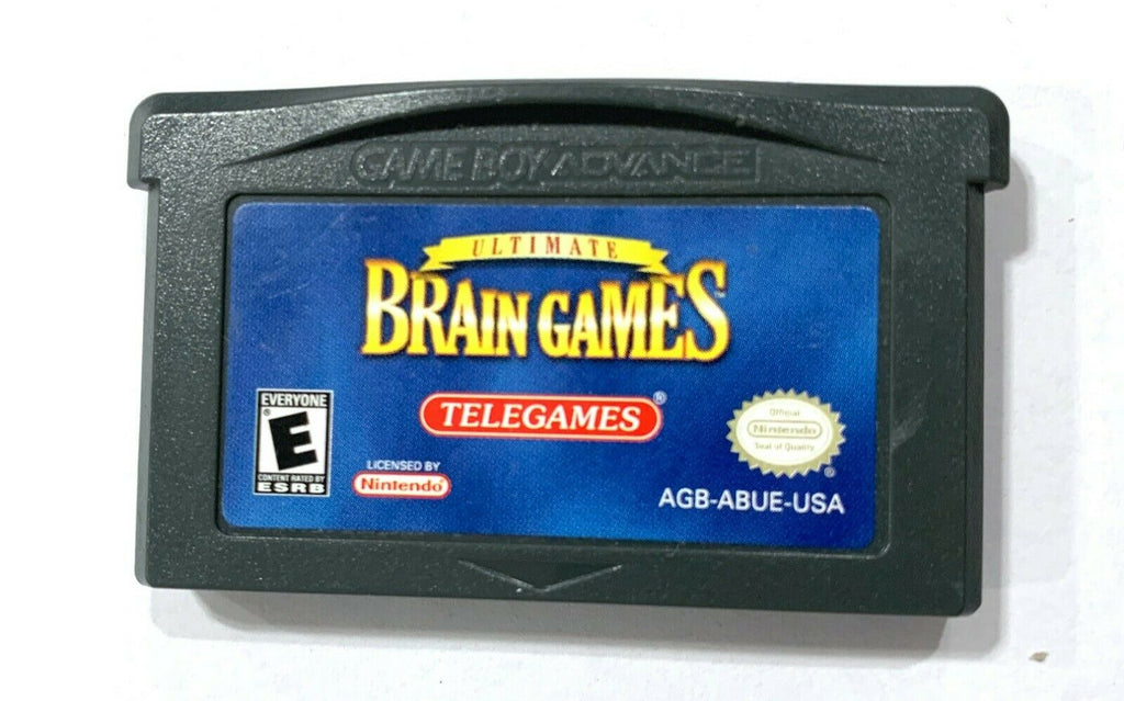 Ultimate Brain Games NINTENDO GAMEBOY ADVANCE GBA Tested + Working!