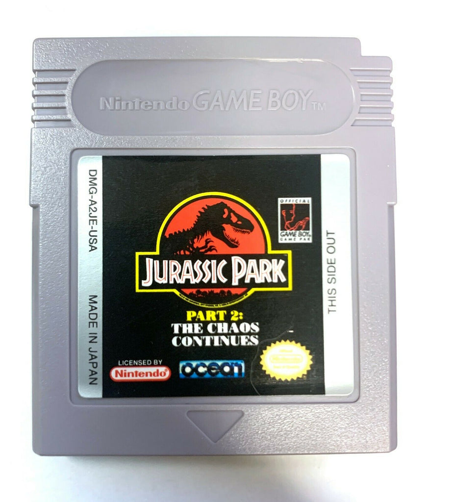 Jurassic Park Part 2: The Chaos Continues ORIGINAL NINTENDO GAMEBOY GAME Tested!