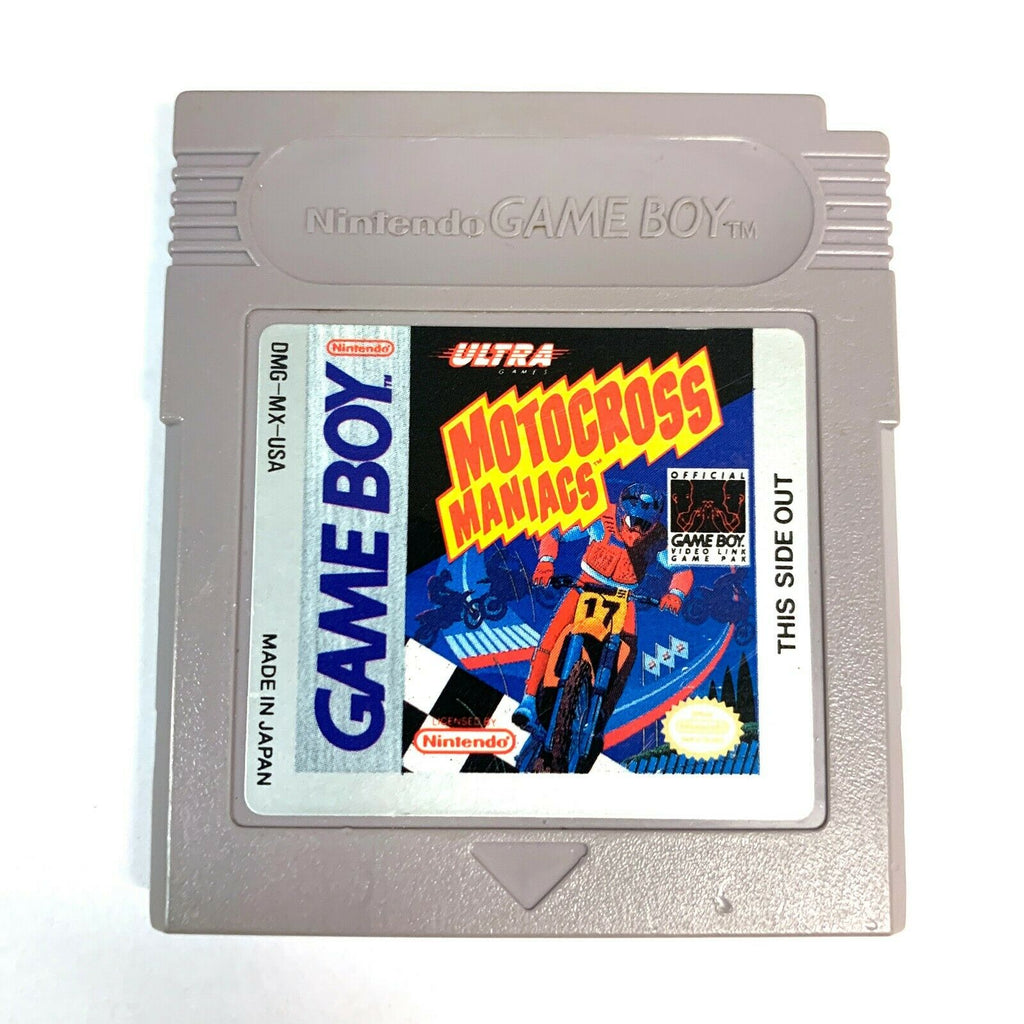 Motocross Maniacs Nintendo Game Boy Original Game - Tested + Working!