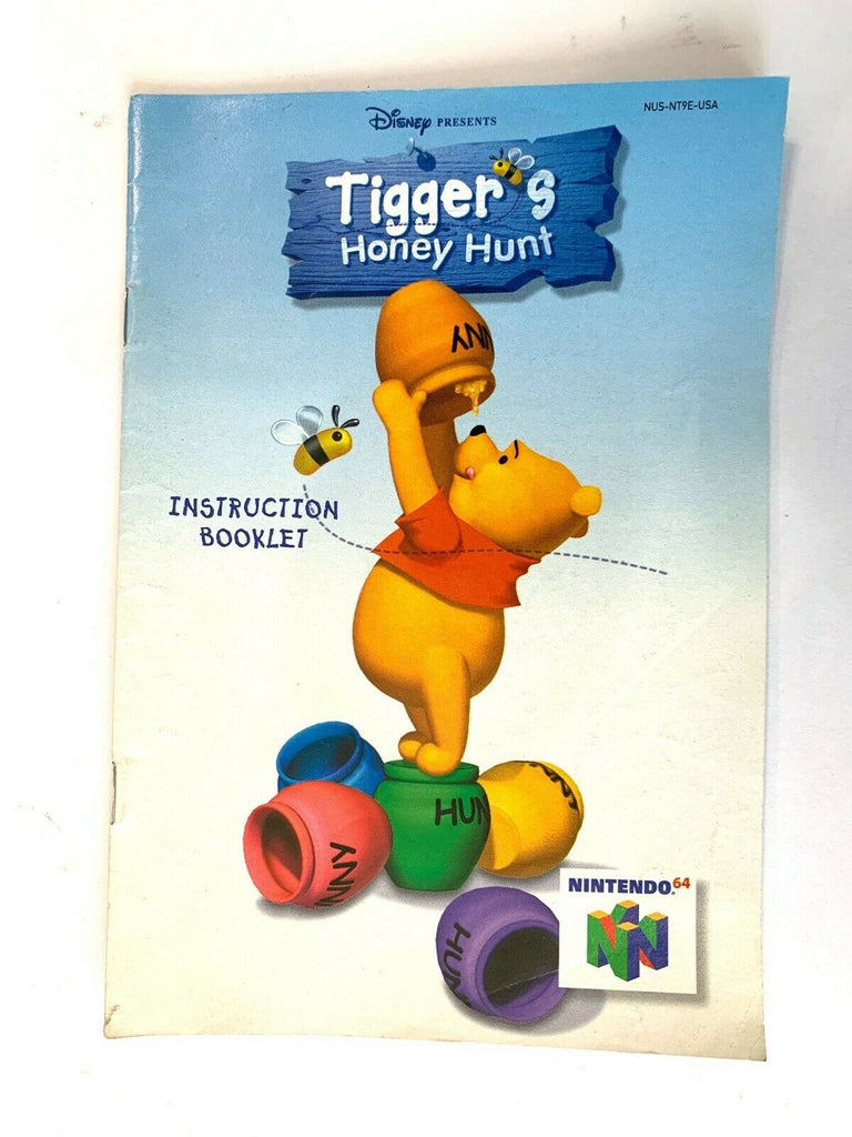 Tigger's Honey Hunt N64 Nintendo 64 Instruction Booklet Manual Book Only