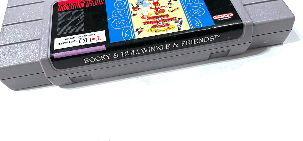 AUTHENTIC! The Adventure Of Rocky And Bullwinkle And Friends SUPER NINTENDO SNES