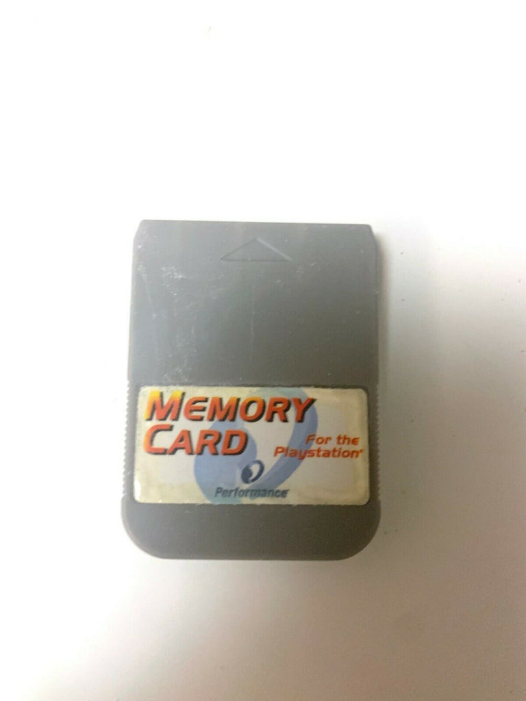 Performance Memory Card Gray PS1 Sony Playstation 1