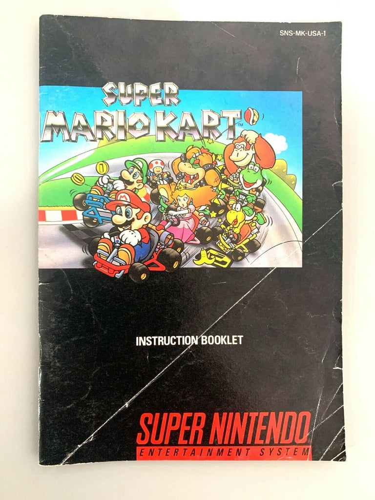 Mario Kart & All Stars Super Nintendo Instruction Manual Booklet Book Lot