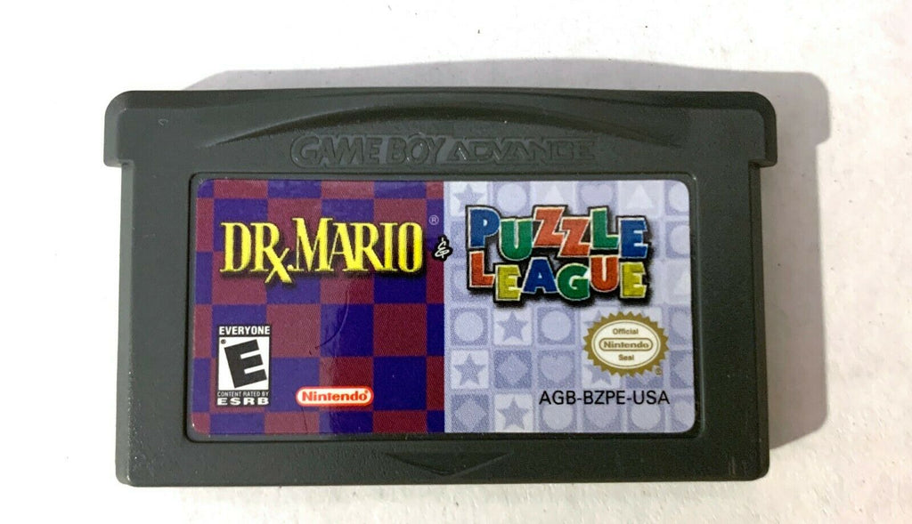 Dr. Mario & Puzzle League Nintendo Game Boy Advance GBA Tested WORKING Authentic