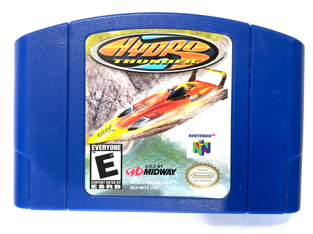 RARE! Hydro Thunder NINTENDO 64 N64 Blue Cartridge Game Tested + AUTHENTIC!