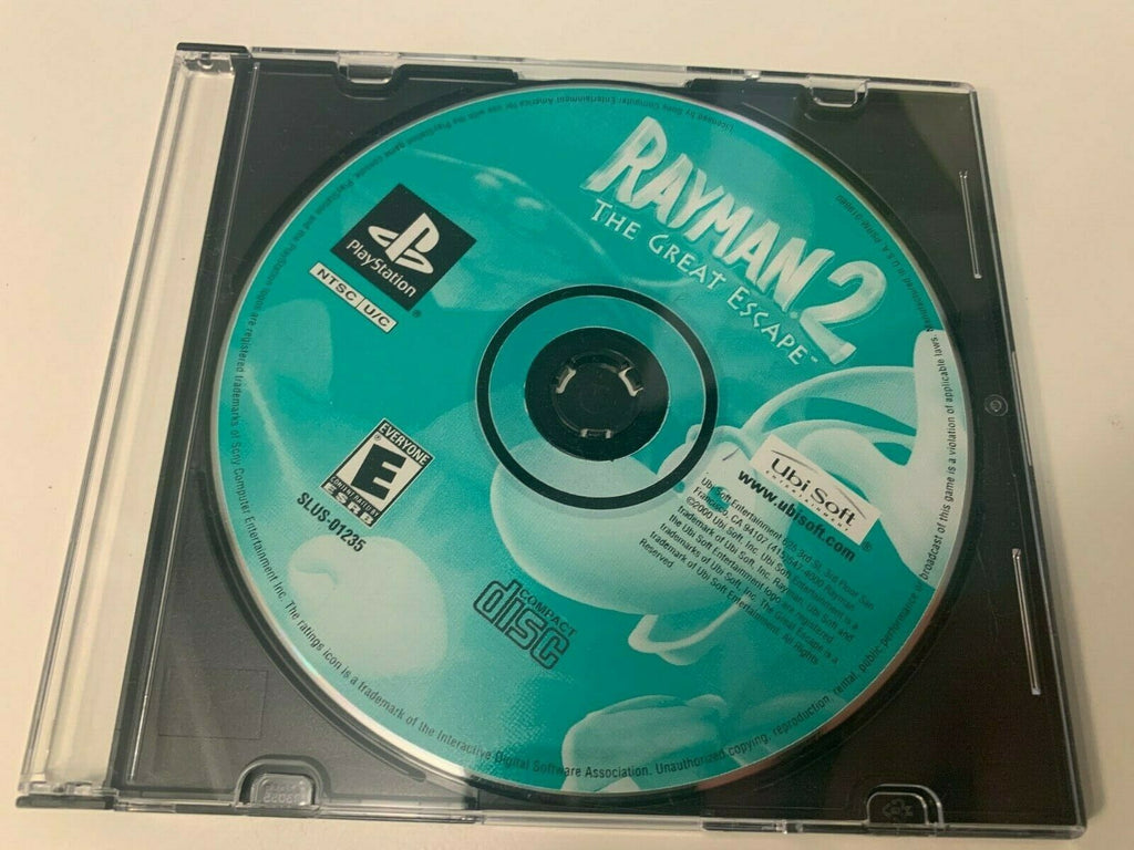 Sony PS1 Video Game: Rayman 2 The Great Escape- Game Disc Only-