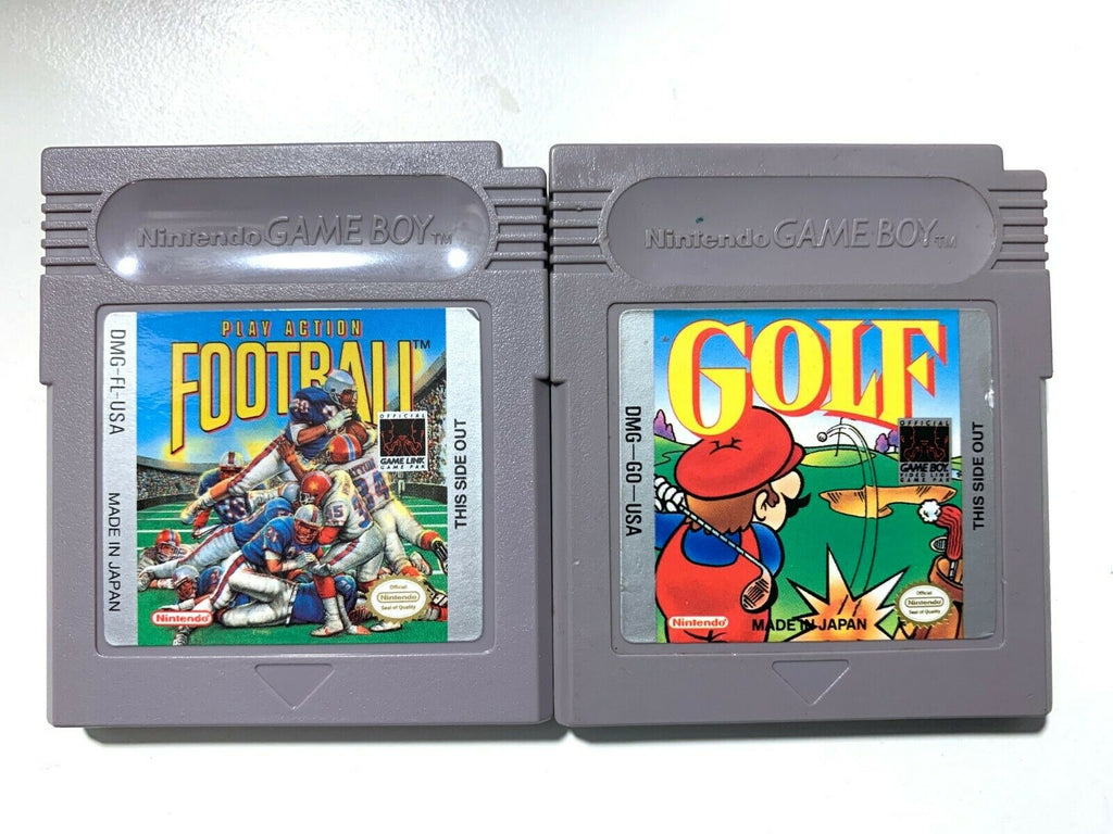 Mario Golf & Football Original Nintendo Gameboy Game Lot 2 Games Tested Working!