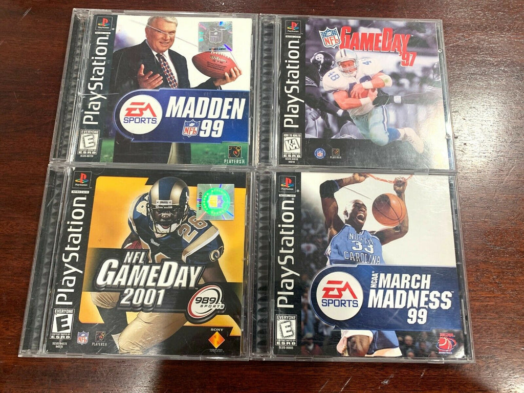 LOT of 4 SONY PLAYSTATION 1 PS1 GAMES CIB COMPLETE! All Tested + Working