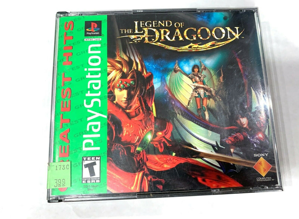 The Legend of Dragoon - Greatest Hits - SONY PS1 Playstation 1 Tested + Working!