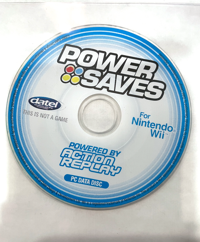 Datel Power Saves For Nintendo Wii Disc Only PC Data Disc