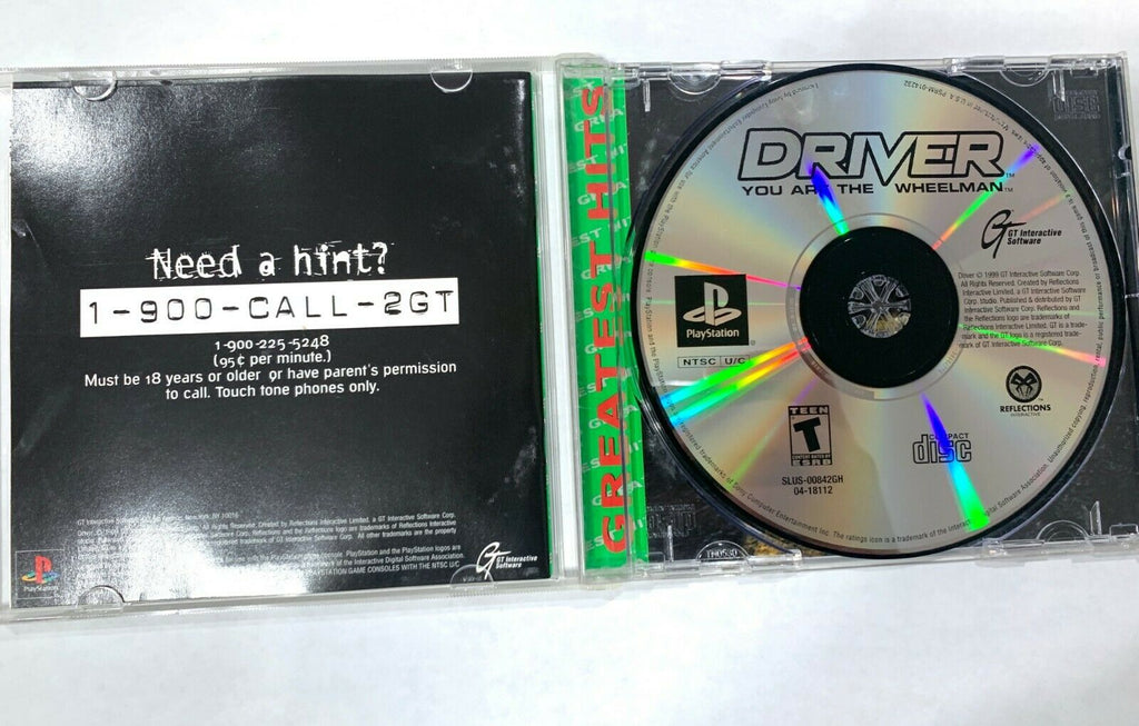 Driver (Sony PlayStation 1, 1999) Complete Tested Working PS1