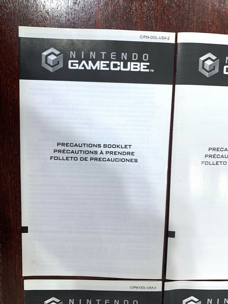 Nintendo Gamecube Precautions Booklet Manual Lot of 4 OEM Original Authentic!