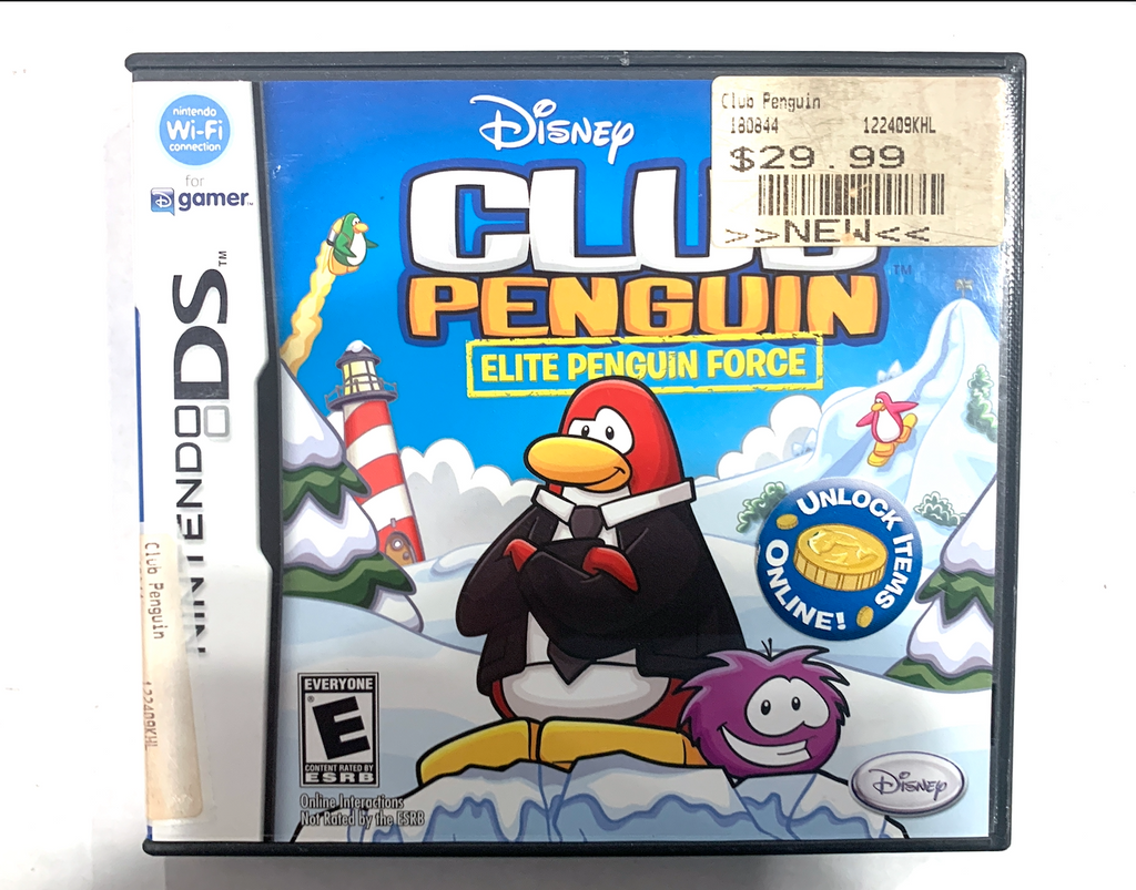 Club Penguin: Elite Penguin Force (Nintendo DS, 2008) Game Tested ++ AUTHENTIC!