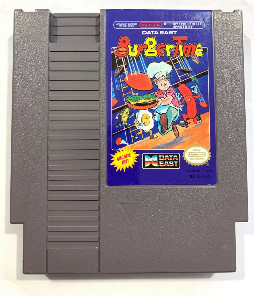 Burgertime Burger Time ORIGINAL NES Nintendo Game Tested + Working & Authentic!