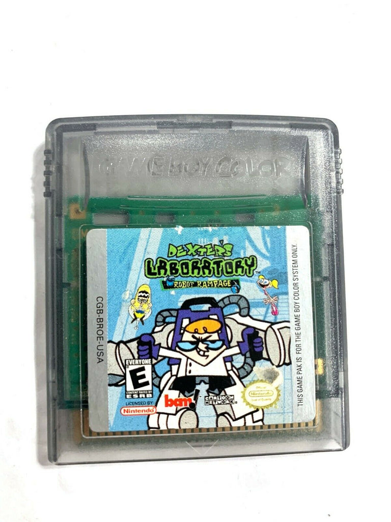 Dexter's Laboratory Robot Rampage Nintendo Gameboy Color Tested + Working!