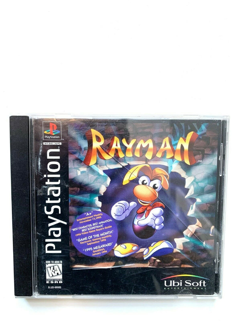 **Rayman PlayStation 1 PS1 PS2 PS3 Complete Black Label Variant RARE!