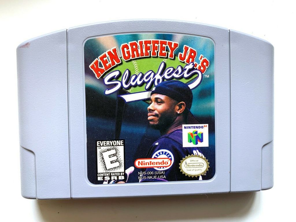 Ken Griffey Jr's Slugfest Nintendo 64 N64 Game TESTED + WORKING & AUTHENTIC!