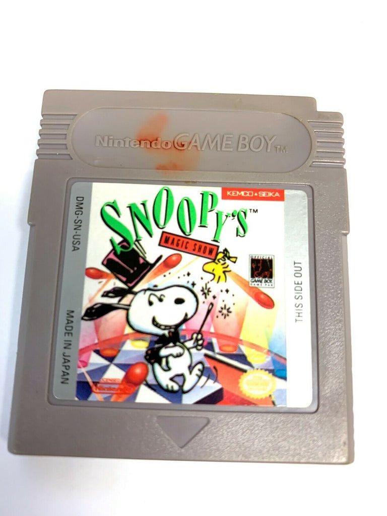 Snoopy's Magic Show Nintendo Original Game Boy Game - Tested & Working!