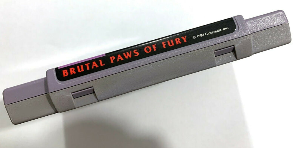 Brutal Paws Of Fury SUPER NINTENDO SNES Game Tested + Working & Authentic!