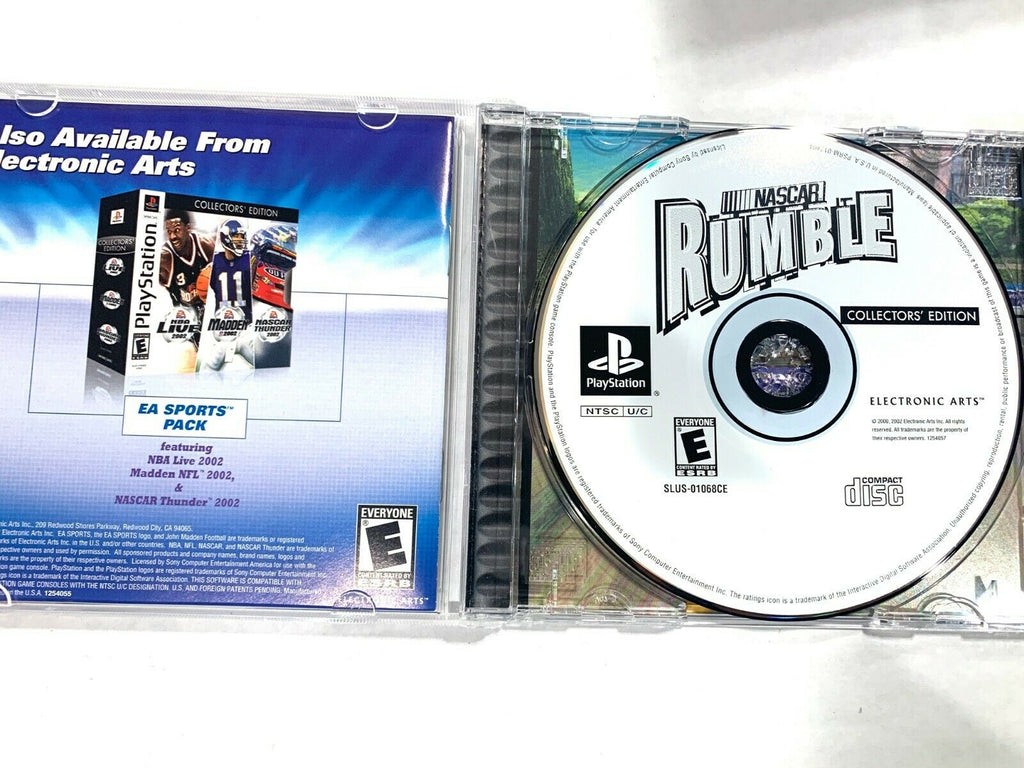 NASCAR Rumble for Playstation PS1 Complete CIB Very Good Condition! TESTED!