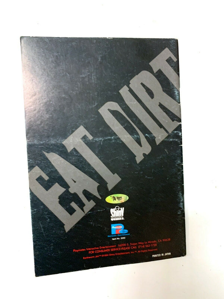 Earthworm Jim Original Instruction Manual Booklet ONLY - Super Nintendo SNES