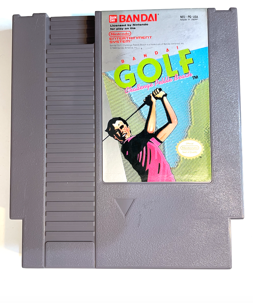 Bandai Golf: Challenge Pebble Beach ORIGINAL NINTENDO NES GAME Tested + Working!