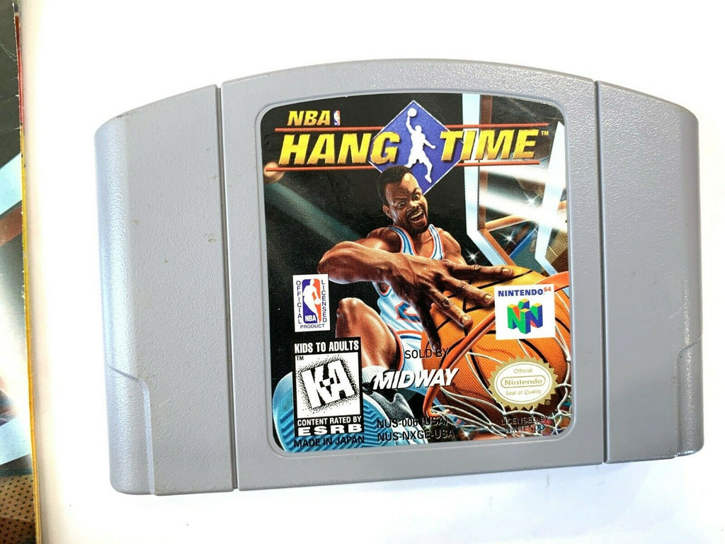 NBA Hang Time - Nintendo N64 Game Authentic Clean Tested w/ Instruction Manual