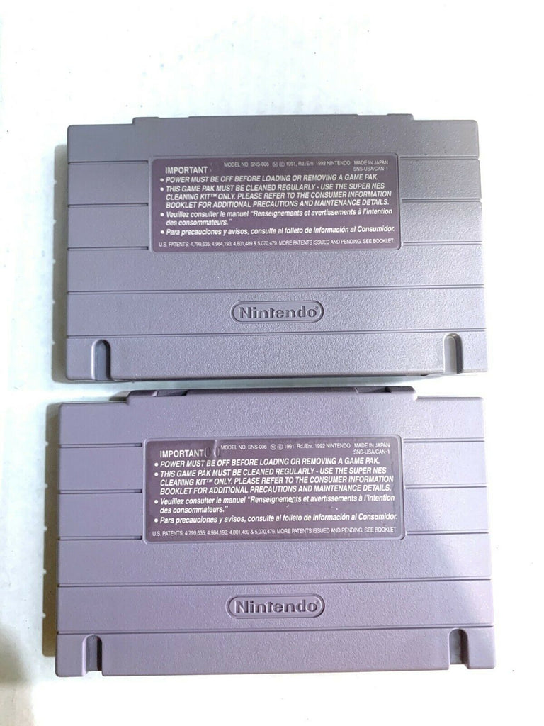 Super Mario World & Disney's The Lion King SNES Super Nintendo Original Game Lot