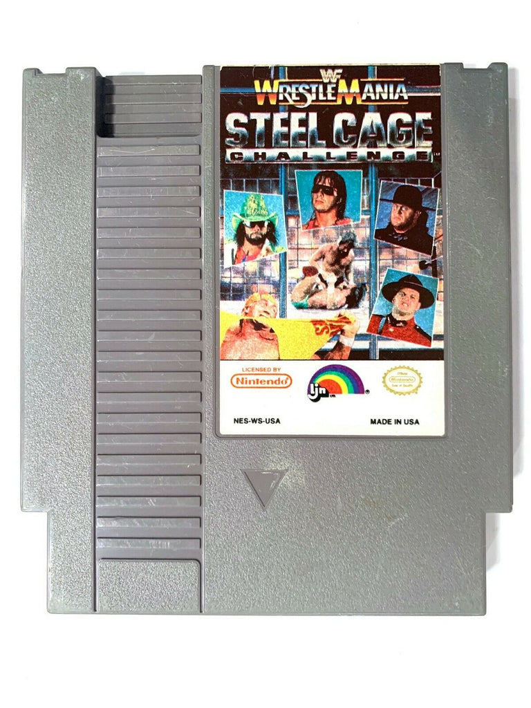 Wrestlemania Steel Cage Challenge WWF ORIGINAL NINTENDO NES GAME Tested WORKING