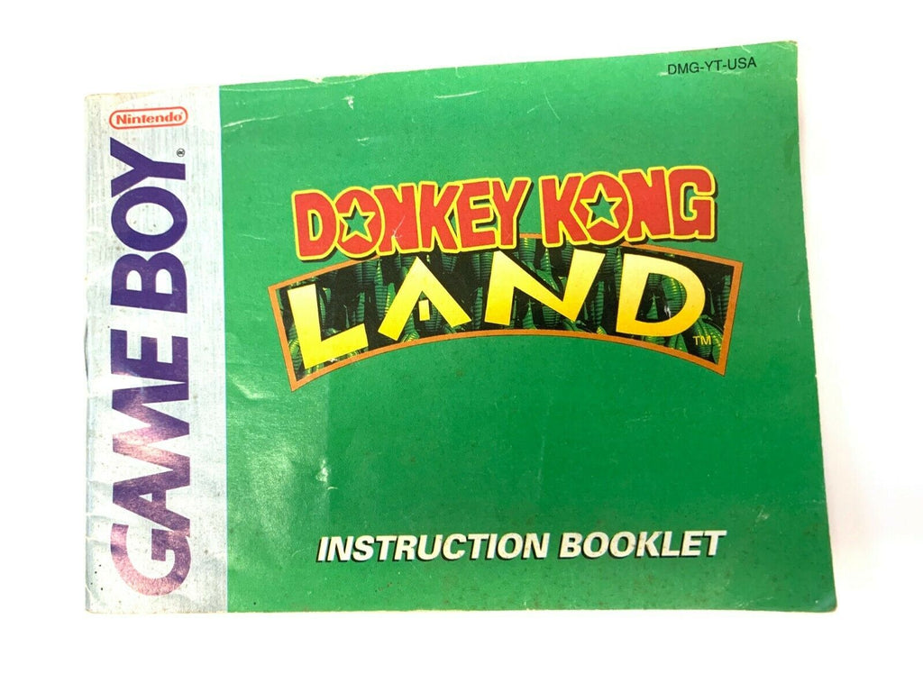 *Donkey Kong Land Nintendo Game Boy Instruction Booklet Manual Only