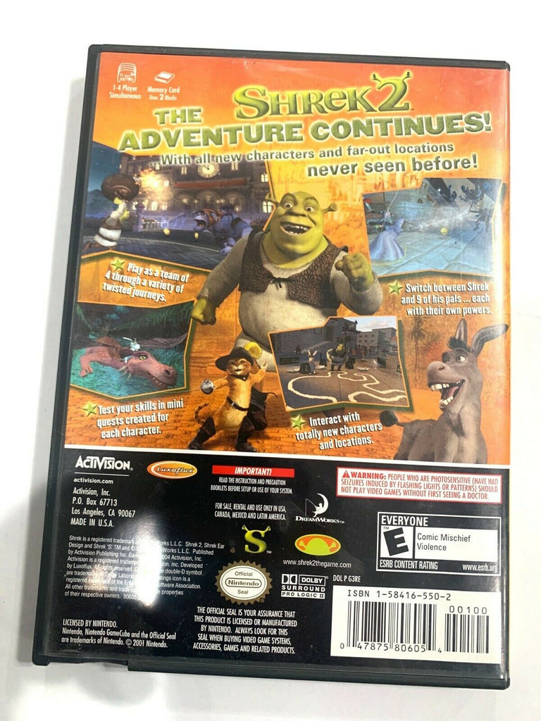 Shrek 2 Nintendo Gamecube Game