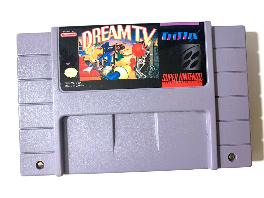 DREAM T..V. SUPER NINTENDO SNES GAME Tested Working AUTHENTIC!