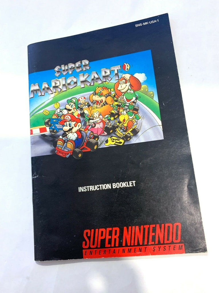 Mario Kart Manual Only Super Nintendo SNES Genuine OEM Authentic