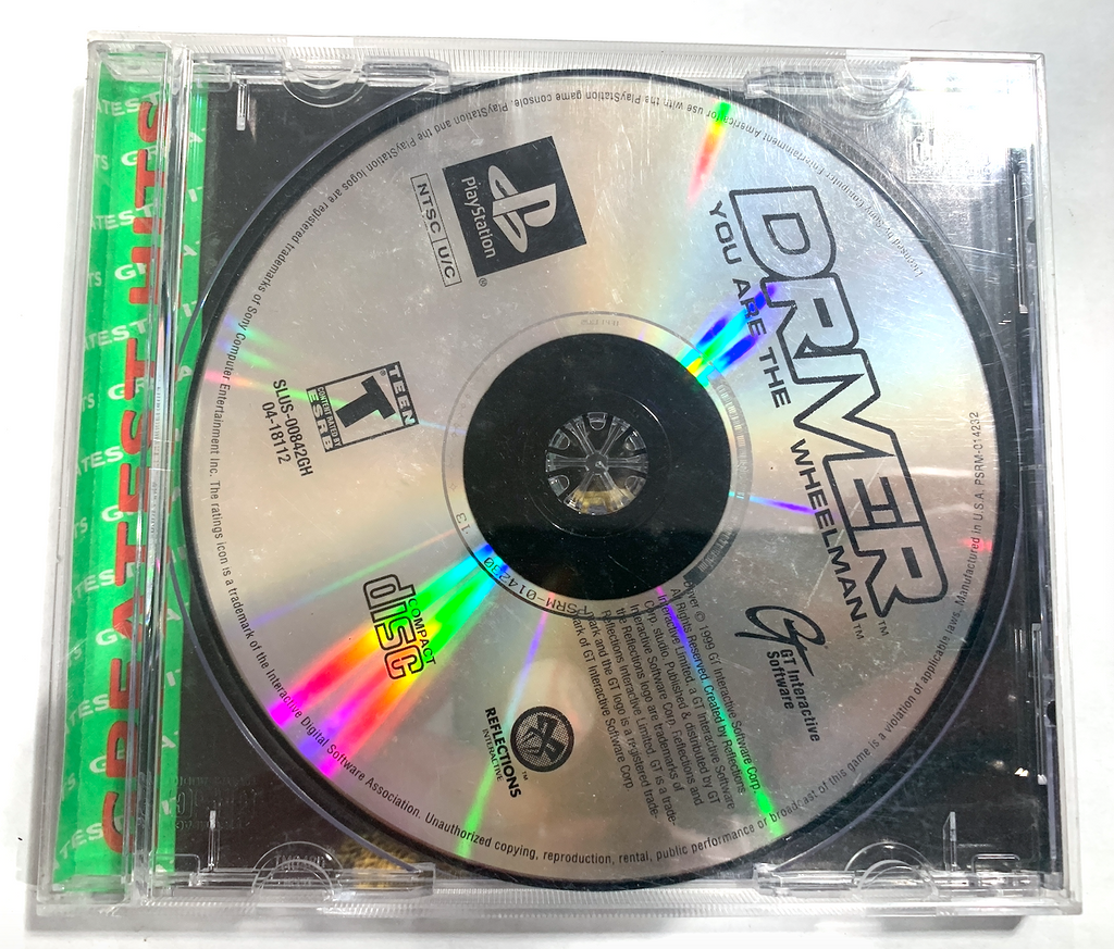 Driver SONY PLAYSTATION 1 PS1 Game Tested + Working ++