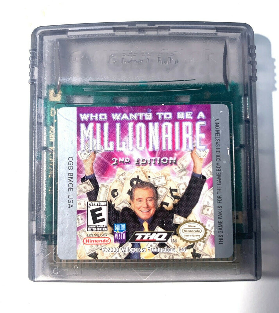 Who Wants to be a Millionaire NINTENDO GAMEBOY COLOR Tested + Working!