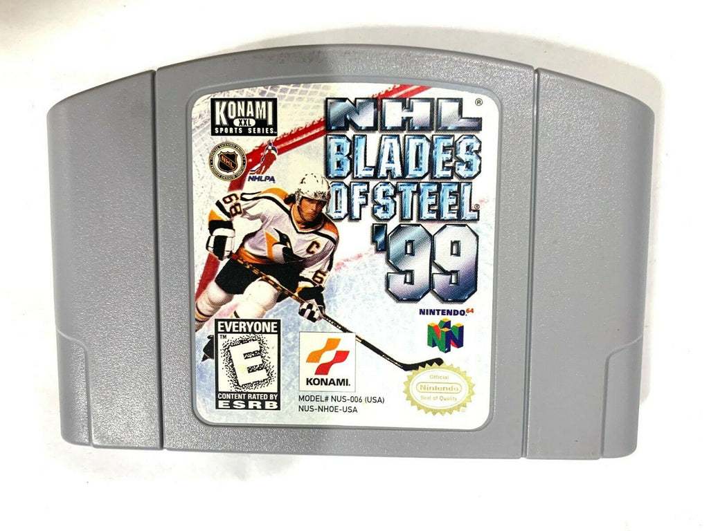 NHL Blades of Steel '99 (Nintendo 64 1999) N64 Game Tested + Working & Authentic